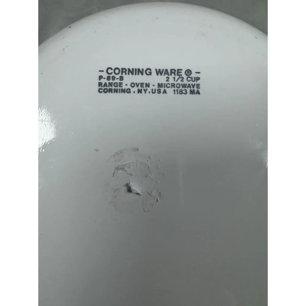 Corning Ware Wildflower P-89-B 2.5 Cup Sauce Pan Grab It Bowl No Lid USA